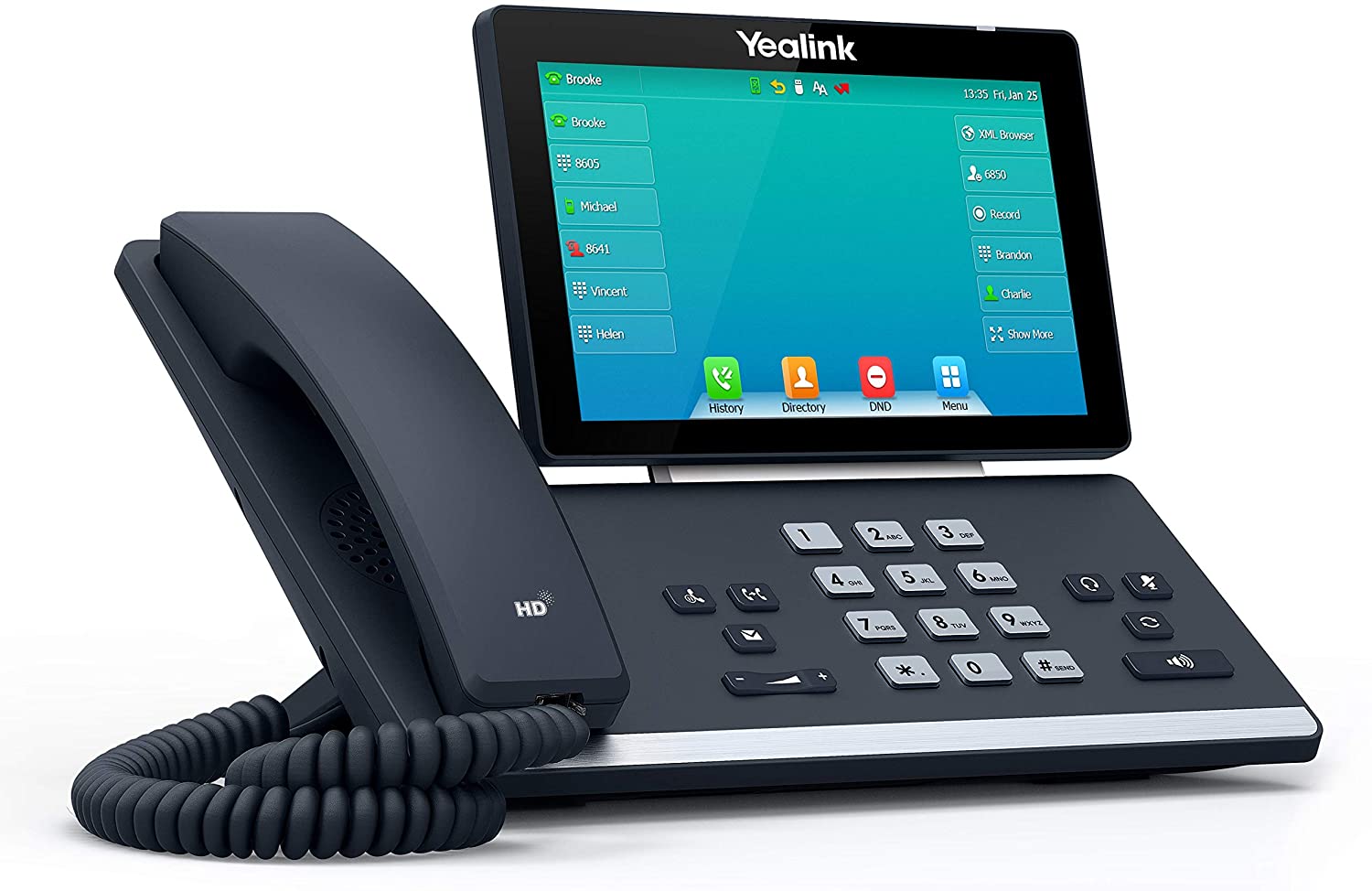 Yealink T57W VoIP Desk Phone with TouchScreen, WiFi, and Bluetooth